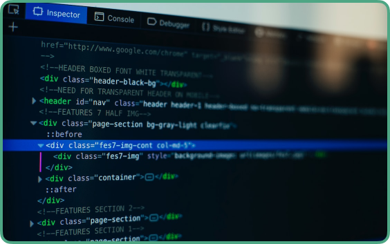 Code on a laptop screen